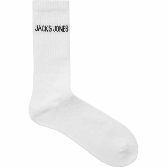 Jack And Jones Regen Mens 5-Pack Crew Socks Бяло Мъжки чорапи