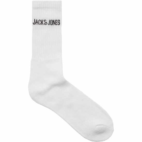 Jack And Jones Regan Mens 10-Pack Socks White Мъжки чорапи
