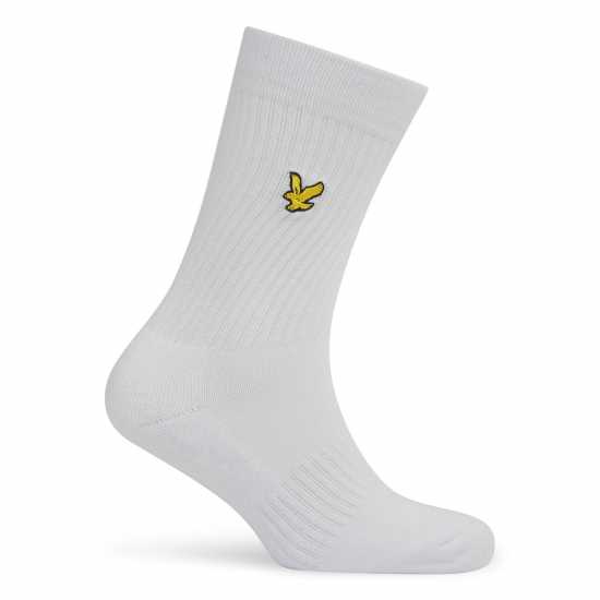 Lyle And Scott 3-Pack Logo Socks Бяло 