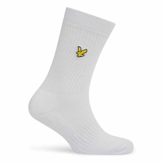Lyle And Scott 3-Pack Logo Socks Бяло 