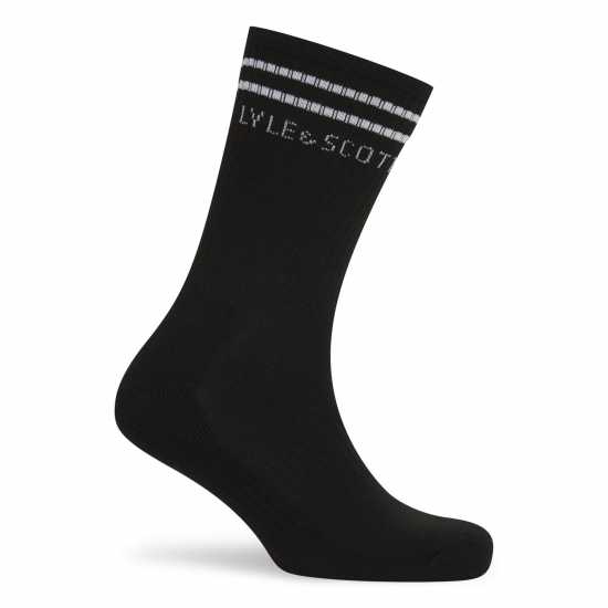 Lyle And Scott 3-Pack Logo Socks Черно 