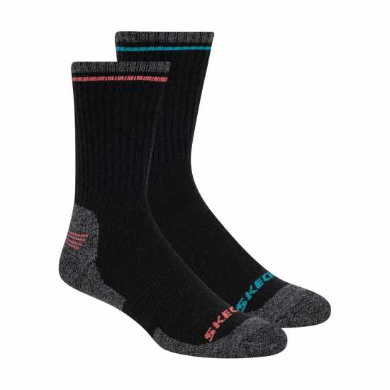 Skechers Men's Crew Socks Black Combo 