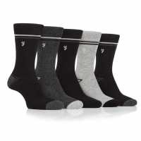 Farah 5 Pack Bamboo  Socks Mens  