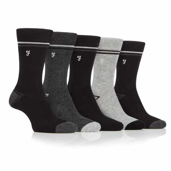 Farah 5 Pack Bamboo Socks Mens Farah 5 Pack Bamboo Socks Mens