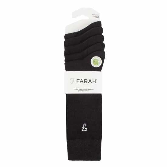 Farah 5 Pack Bamboo Socks Mens  