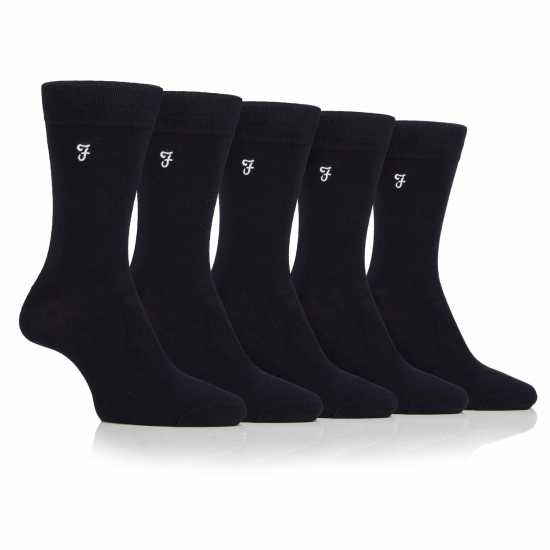 Farah 5 Pack Bamboo Socks Mens  