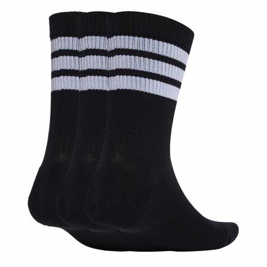 Adidas 3-Pack Crew Socks Adults Черно/Бяло 3S Мъжки чорапи