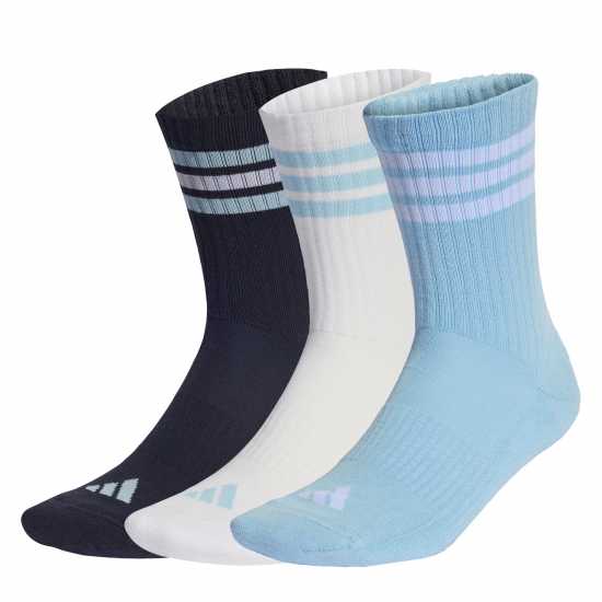 Adidas 3-Pack Crew Socks Adults Navy/Blue/White 
