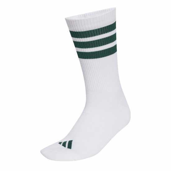 Adidas 3-Pack Crew Socks Adults Бяло/Зелено 3S Мъжки чорапи