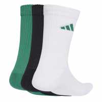Adidas 3-Pack Crew Socks Adults Green/Yellow Br Мъжки чорапи
