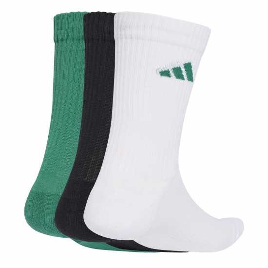 Adidas 3-Pack Crew Socks Adults Green/Yellow Br Мъжки чорапи