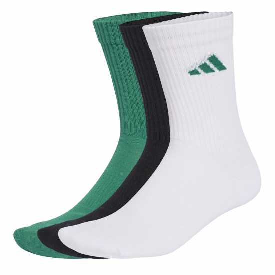 Adidas 3-Pack Crew Socks Adults Green/Yellow Br Мъжки чорапи
