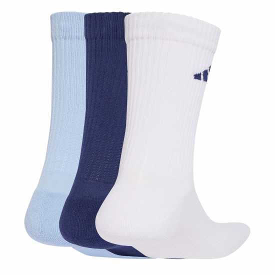 Мъжки чорапи Adidas 3-Pack Crew Socks Adults Blue/White Bar Adidas 3-Pack Crew Socks Adults Blue/White Bar Мъжки чорапи