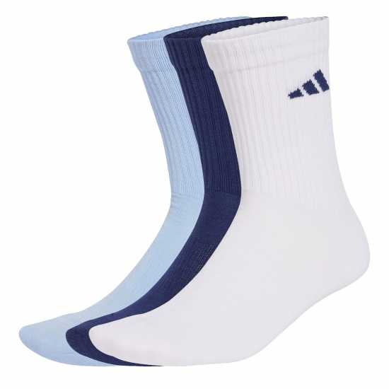 Мъжки чорапи Adidas 3-Pack Crew Socks Adults Blue/White Bar Adidas 3-Pack Crew Socks Adults Blue/White Bar Мъжки чорапи