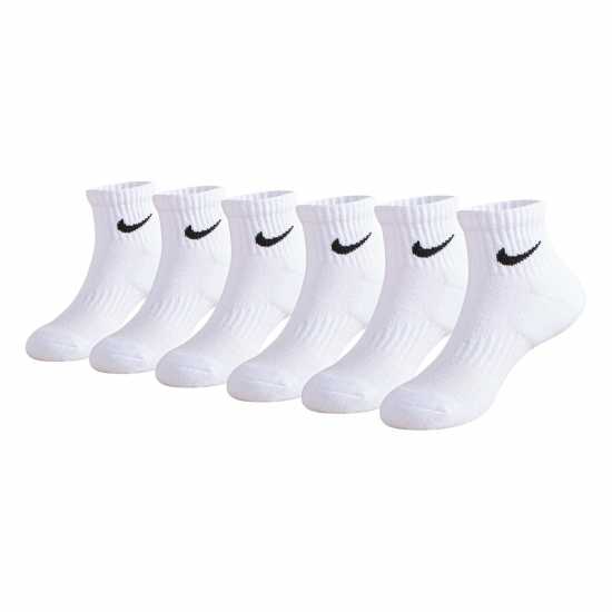 Nike Ниски Чорапи 6-Pack Quarter Socks Infants Бяло Детски чорапи