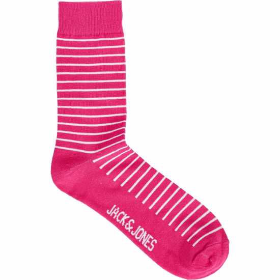 Jack And Jones Stripe Trainers Socks Розова Яро Jack and Jones Stripe Trainers Socks Розова Яро
