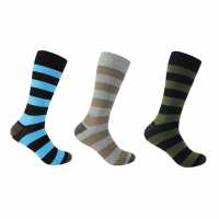 Мъжки чорапи Firetrap 3Pk Strip Sock Mens Firetrap 3Pk Strip Sock Mens Мъжки чорапи
