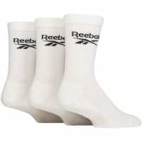 Reebok Core Crew Socks White Reebok Core Crew Socks White