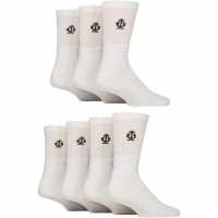 Jeff Banks Men's 7 Pack Sport Crew Socks White Jeff Banks Men's 7 Pack Sport Crew Socks White