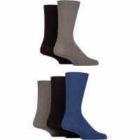 Jeff Banks Men's 5 Pack Ribbed Leisure Crew Socks Jeff Banks Men's 5 Pack Ribbed Leisure Crew Socks