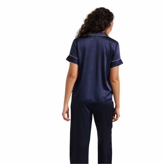 Chelsea Peers Women's Satin Lace Long-Sleeve Pyjama Sets  