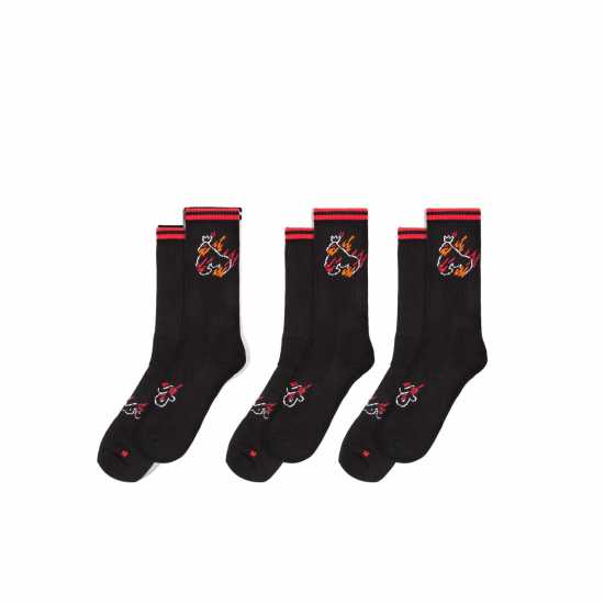 Мъжки чорапи Money Flaming Ape Sport Sock 3Pk Money Flaming Ape Sport Sock 3Pk Мъжки чорапи