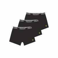Lyle And Scott Kids' 3 Pack Core Trunks Черно 
