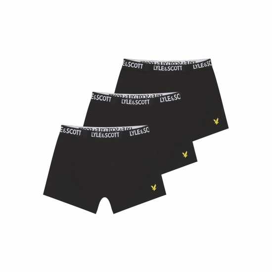 Lyle And Scott Kids' 3 Pack Core Trunks Черно 