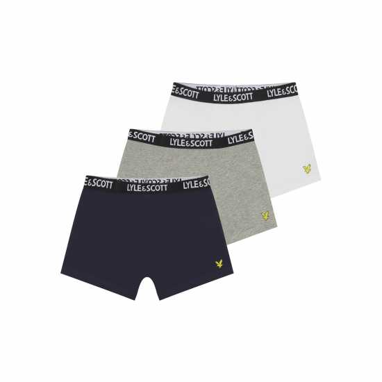 Lyle And Scott Kids' 3 Pack Core Trunks  