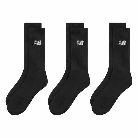 New Balance Everyday Crew Socks 3-Pack Adults Black Мъжки чорапи