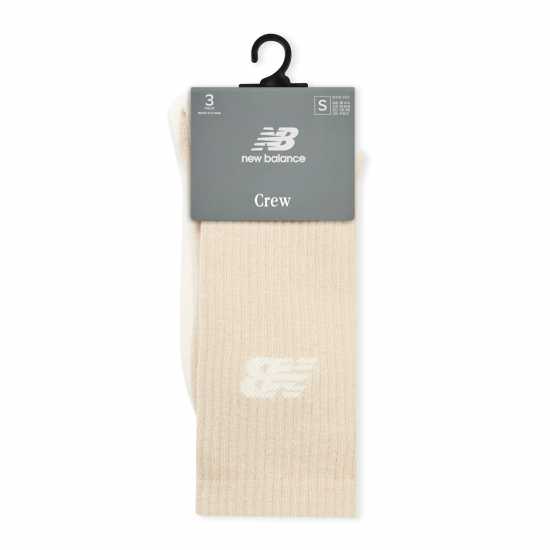New Balance Everyday Crew Socks 3-Pack Adults Neutrals 