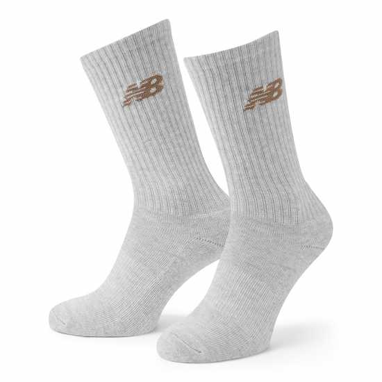 Мъжки чорапи New Balance Everyday Crew Socks 3-Pack Adults Neutrals Multi New Balance Everyday Crew Socks 3-Pack Adults Neutrals Multi Мъжки чорапи
