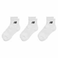 New Balance Everyday Ankle Socks 3-Pack Adults White Мъжки чорапи