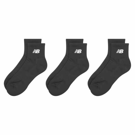 New Balance Everyday Ankle Socks 3-Pack Adults Black Мъжки чорапи