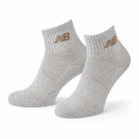 New Balance Everyday Ankle Socks 3-Pack Adults Neutrals Multi Мъжки чорапи
