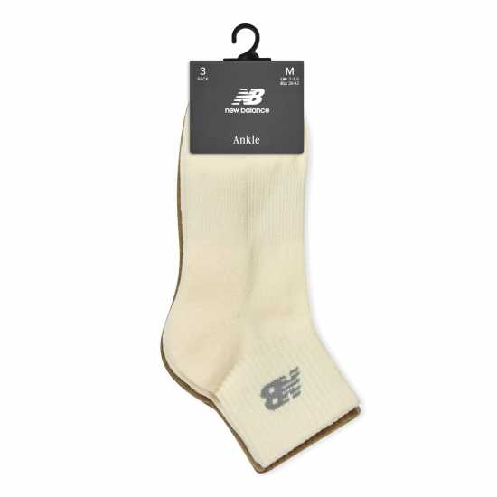 New Balance Everyday Ankle Socks 3-Pack Adults Neutrals Multi Мъжки чорапи
