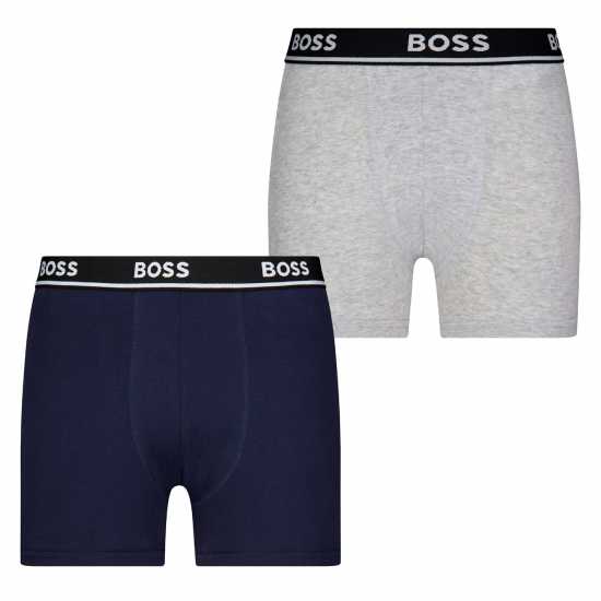 Hugo Boss Boss Kids' 2-Pack Logo Boxers Сиво A32 