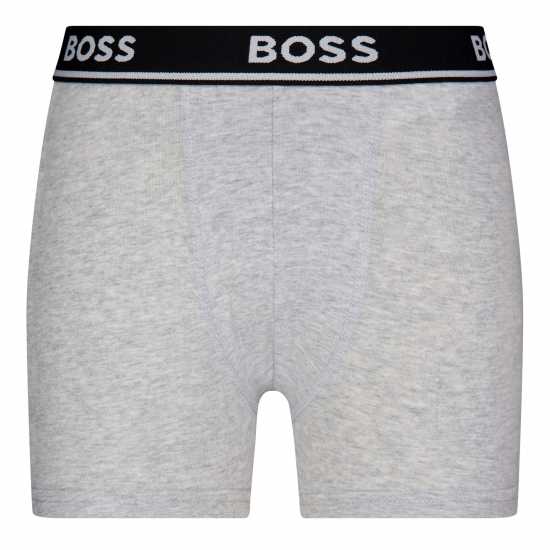 Hugo Boss Boss Kids' 2-Pack Logo Boxers Сиво A32 