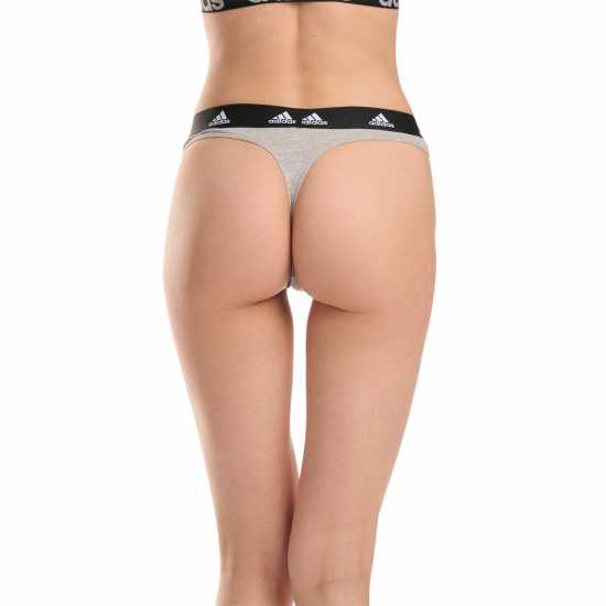 Дамско бельо Adidas Active Comfort Cotton Thong Сиво пухкаво Adidas Active Comfort Cotton Thong Сиво пухкаво Дамско бельо