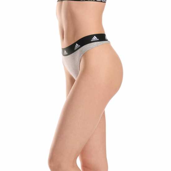 Дамско бельо Adidas Active Comfort Cotton Thong Сиво пухкаво Adidas Active Comfort Cotton Thong Сиво пухкаво Дамско бельо