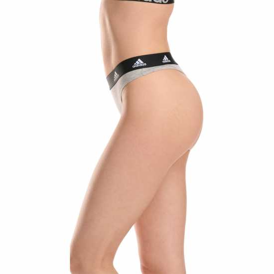 Дамско бельо Adidas Active Comfort Cotton Thong Сиво пухкаво Adidas Active Comfort Cotton Thong Сиво пухкаво Дамско бельо