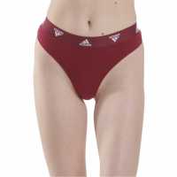 Adidas Active Comfort Cotton Thong Бордо Дамско бельо