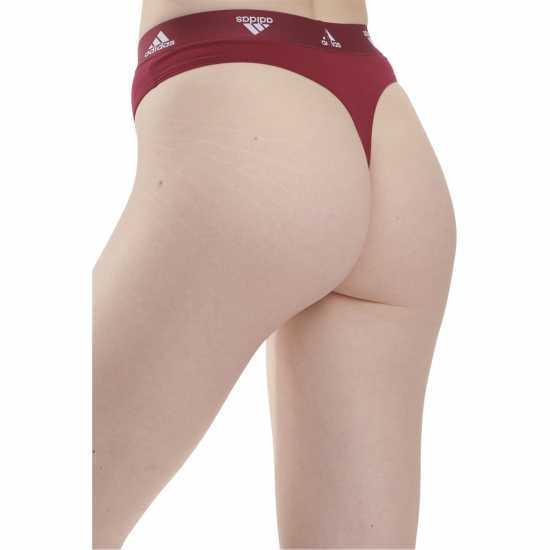 Дамско бельо Adidas Active Comfort Cotton Thong Бордо Adidas Active Comfort Cotton Thong Бордо Дамско бельо