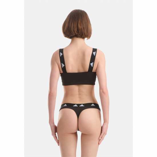 Дамско бельо Adidas Active Flex Ribbed Thong Черно Adidas Active Flex Ribbed Thong Черно Дамско бельо