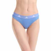 Adidas Active Flex Ribbed Thong Синя Фузия Дамско бельо