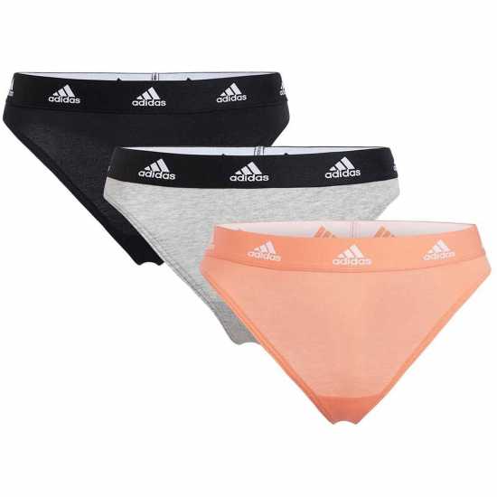 Adidas 3-Pack Active Comfort Cotton Thong Разнообразни Дамско бельо