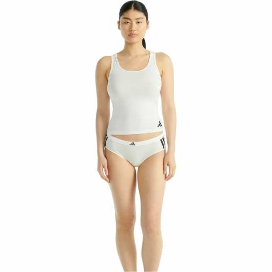 Adidas Active Essentials Cotton 3 Stripes Hipster White Adidas Active Essentials Cotton 3 Stripes Hipster White