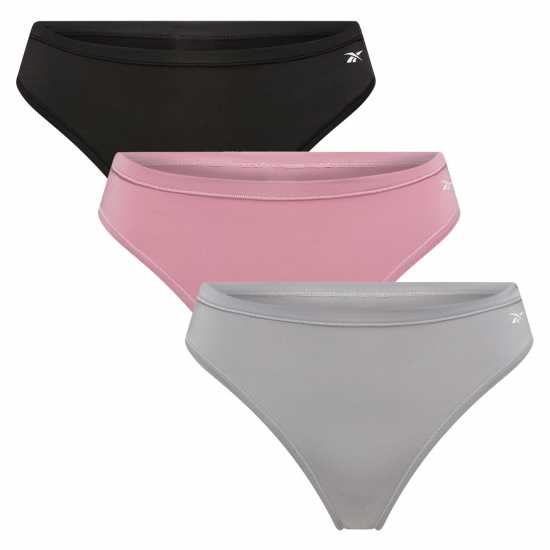 Reebok Womens 3 Pack Thong Agatha  