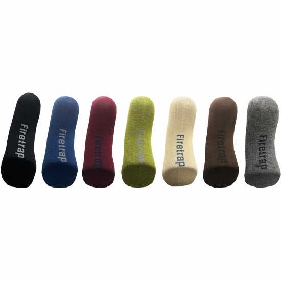 Firetrap Formal Socks 7 Pack Mens Цветова Смес Мъжки чорапи