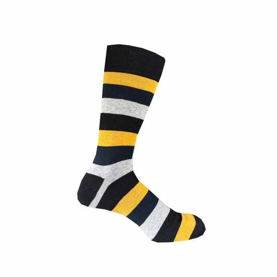 Firetrap Formal Socks 7 Pack Mens Смела полоса Мъжки чорапи